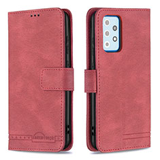 Coque Portefeuille Livre Cuir Etui Clapet B05F pour Samsung Galaxy A52 5G Rouge