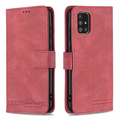 Coque Portefeuille Livre Cuir Etui Clapet B05F pour Samsung Galaxy A71 4G A715 Rouge