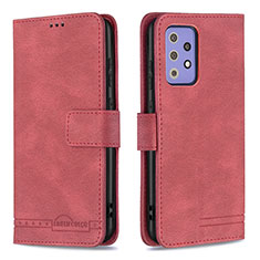 Coque Portefeuille Livre Cuir Etui Clapet B05F pour Samsung Galaxy A72 5G Rouge