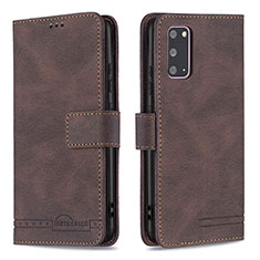 Coque Portefeuille Livre Cuir Etui Clapet B05F pour Samsung Galaxy S20 5G Marron