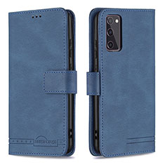 Coque Portefeuille Livre Cuir Etui Clapet B05F pour Samsung Galaxy S20 FE 4G Bleu