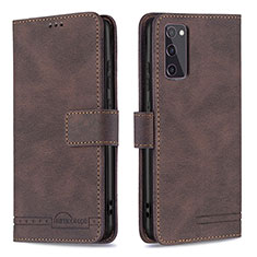 Coque Portefeuille Livre Cuir Etui Clapet B05F pour Samsung Galaxy S20 Lite 5G Marron