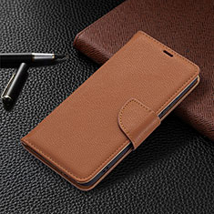 Coque Portefeuille Livre Cuir Etui Clapet B05F pour Samsung Galaxy S21 5G Marron