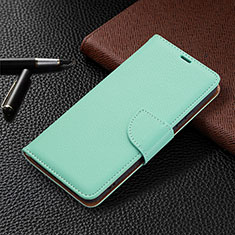 Coque Portefeuille Livre Cuir Etui Clapet B05F pour Samsung Galaxy S21 5G Pastel Vert