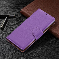 Coque Portefeuille Livre Cuir Etui Clapet B05F pour Samsung Galaxy S25 Ultra 5G Violet