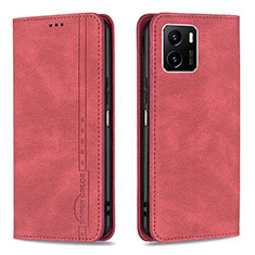 Coque Portefeuille Livre Cuir Etui Clapet B05F pour Vivo iQOO U5x Rouge