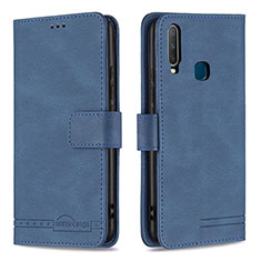 Coque Portefeuille Livre Cuir Etui Clapet B05F pour Vivo Y11 Bleu