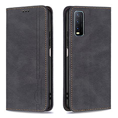 Coque Portefeuille Livre Cuir Etui Clapet B05F pour Vivo Y11s Noir