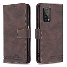 Coque Portefeuille Livre Cuir Etui Clapet B05F pour Xiaomi Mi 10T Pro 5G Marron