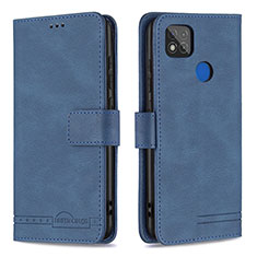 Coque Portefeuille Livre Cuir Etui Clapet B05F pour Xiaomi POCO C3 Bleu