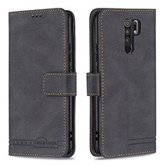 Coque Portefeuille Livre Cuir Etui Clapet B05F pour Xiaomi Poco M2 Noir