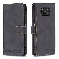 Coque Portefeuille Livre Cuir Etui Clapet B05F pour Xiaomi Poco X3 Pro Noir