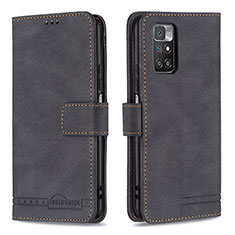 Coque Portefeuille Livre Cuir Etui Clapet B05F pour Xiaomi Redmi 10 4G Noir