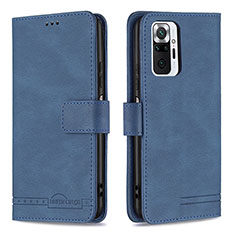 Coque Portefeuille Livre Cuir Etui Clapet B05F pour Xiaomi Redmi Note 10 Pro Max Bleu