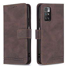 Coque Portefeuille Livre Cuir Etui Clapet B05F pour Xiaomi Redmi Note 11 4G (2021) Marron