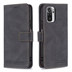 Coque Portefeuille Livre Cuir Etui Clapet B05F pour Xiaomi Redmi Note 11 SE India 4G Noir