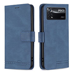 Coque Portefeuille Livre Cuir Etui Clapet B05F pour Xiaomi Redmi Note 11E Pro 5G Bleu