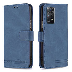 Coque Portefeuille Livre Cuir Etui Clapet B05F pour Xiaomi Redmi Note 12 Pro 4G Bleu