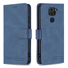 Coque Portefeuille Livre Cuir Etui Clapet B05F pour Xiaomi Redmi Note 9 Bleu