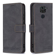 Coque Portefeuille Livre Cuir Etui Clapet B05F pour Xiaomi Redmi Note 9 Noir