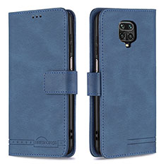 Coque Portefeuille Livre Cuir Etui Clapet B05F pour Xiaomi Redmi Note 9 Pro Max Bleu