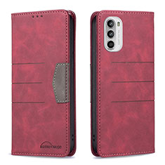 Coque Portefeuille Livre Cuir Etui Clapet B06F pour Motorola Moto Edge (2022) 5G Rouge