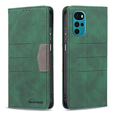 Coque Portefeuille Livre Cuir Etui Clapet B06F pour Motorola Moto G22 Vert