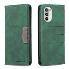 Coque Portefeuille Livre Cuir Etui Clapet B06F pour Motorola Moto G82 5G Vert