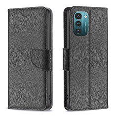 Coque Portefeuille Livre Cuir Etui Clapet B06F pour Nokia G11 Noir