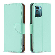 Coque Portefeuille Livre Cuir Etui Clapet B06F pour Nokia G21 Vert