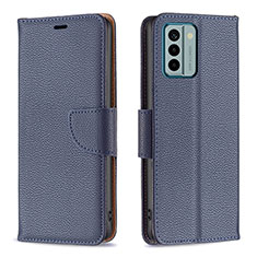 Coque Portefeuille Livre Cuir Etui Clapet B06F pour Nokia G22 Bleu