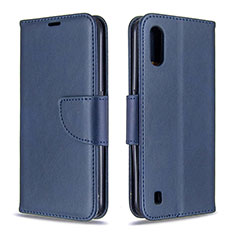 Coque Portefeuille Livre Cuir Etui Clapet B06F pour Samsung Galaxy A01 SM-A015 Bleu