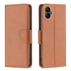 Coque Portefeuille Livre Cuir Etui Clapet B06F pour Samsung Galaxy A04E Marron