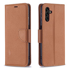 Coque Portefeuille Livre Cuir Etui Clapet B06F pour Samsung Galaxy A04s Marron