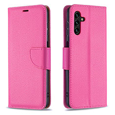 Coque Portefeuille Livre Cuir Etui Clapet B06F pour Samsung Galaxy A04s Rose Rouge