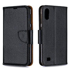 Coque Portefeuille Livre Cuir Etui Clapet B06F pour Samsung Galaxy A10 Noir