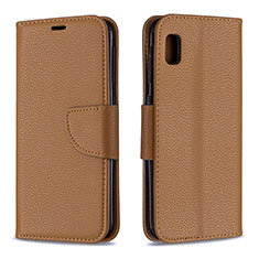 Coque Portefeuille Livre Cuir Etui Clapet B06F pour Samsung Galaxy A10e Marron