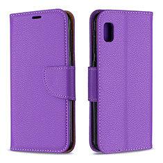 Coque Portefeuille Livre Cuir Etui Clapet B06F pour Samsung Galaxy A10e Violet