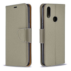 Coque Portefeuille Livre Cuir Etui Clapet B06F pour Samsung Galaxy A10s Gris