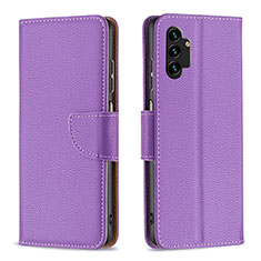 Coque Portefeuille Livre Cuir Etui Clapet B06F pour Samsung Galaxy A13 4G Violet