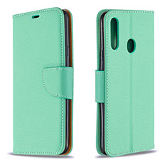 Coque Portefeuille Livre Cuir Etui Clapet B06F pour Samsung Galaxy A20s Vert