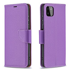 Coque Portefeuille Livre Cuir Etui Clapet B06F pour Samsung Galaxy A22 5G Violet