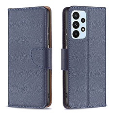 Coque Portefeuille Livre Cuir Etui Clapet B06F pour Samsung Galaxy A23 4G Bleu