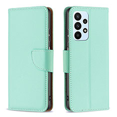 Coque Portefeuille Livre Cuir Etui Clapet B06F pour Samsung Galaxy A23 4G Vert