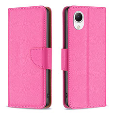 Coque Portefeuille Livre Cuir Etui Clapet B06F pour Samsung Galaxy A23s Rose Rouge