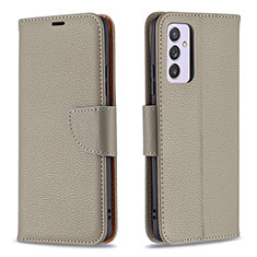 Coque Portefeuille Livre Cuir Etui Clapet B06F pour Samsung Galaxy A24 4G Gris