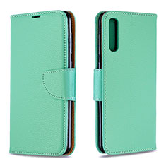 Coque Portefeuille Livre Cuir Etui Clapet B06F pour Samsung Galaxy A30S Vert