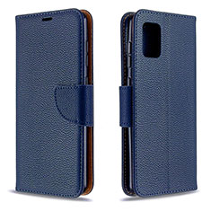 Coque Portefeuille Livre Cuir Etui Clapet B06F pour Samsung Galaxy A31 Bleu