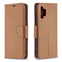 Coque Portefeuille Livre Cuir Etui Clapet B06F pour Samsung Galaxy A32 4G Marron