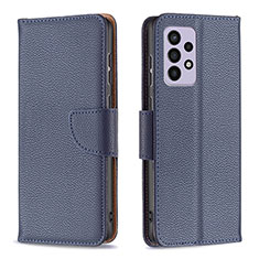 Coque Portefeuille Livre Cuir Etui Clapet B06F pour Samsung Galaxy A33 5G Bleu